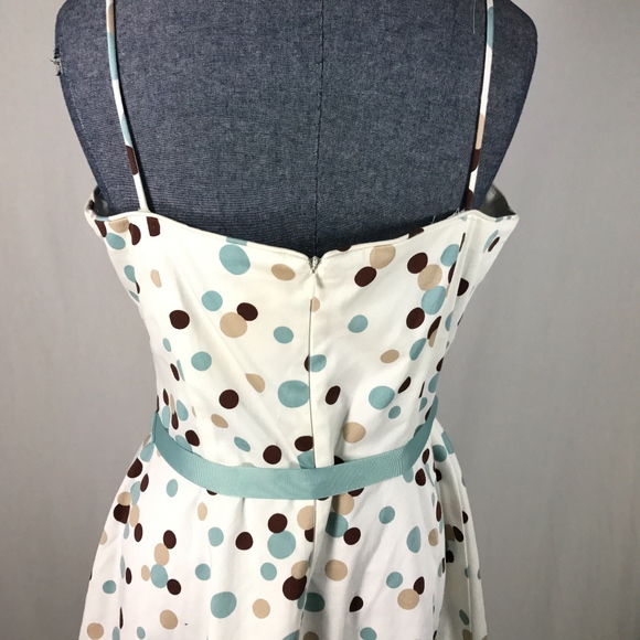 Jessica Howard size 10 White Polka Dot Dress - Picture 2 of 8